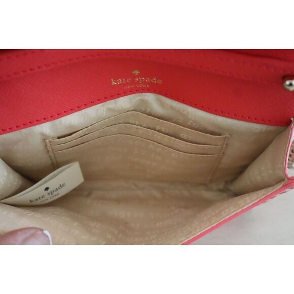 Kate Spade Women's Pink/White Striped Fairmount Square Monday Crossbody Bag - Picture 5 of 12